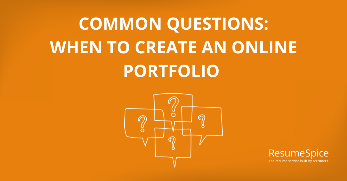 When to Create an Online Portfolio